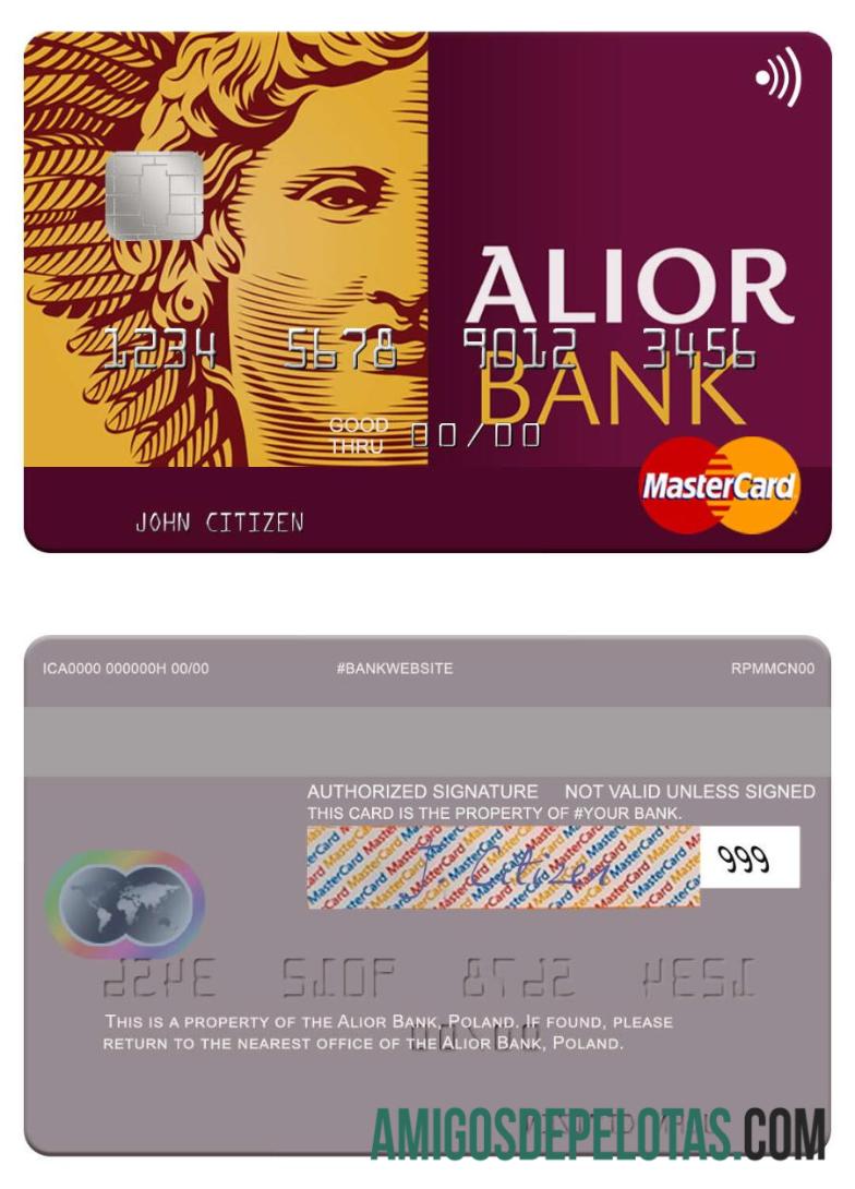 Poland Alior Bank Mastercard real example